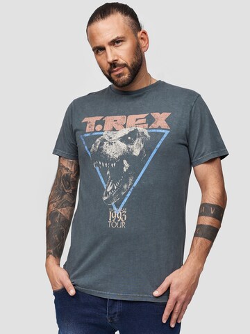 Recovered Shirt 'Jurassic Park T-Rex' in Grey