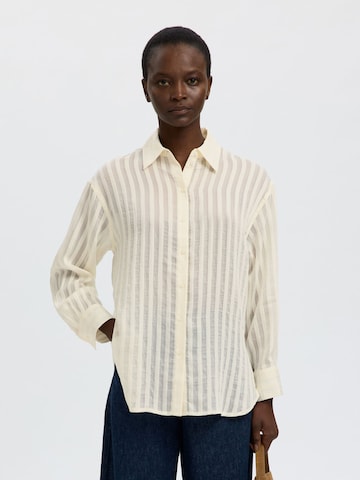 SELECTED Bluse i hvid: forside