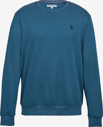 U.S. POLO ASSN. Sweatshirt 'Adler' in Groen: voorkant