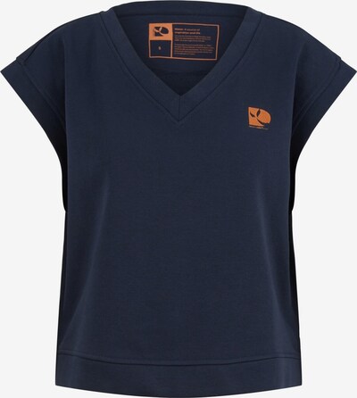 TOM TAILOR DENIM Sweatshirt in navy / rostbraun, Produktansicht