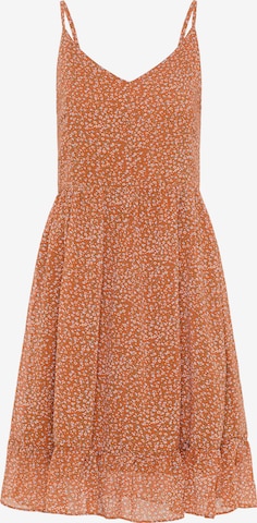 oranžs DreiMaster Vintage Vasaras kleita: no priekšpuses