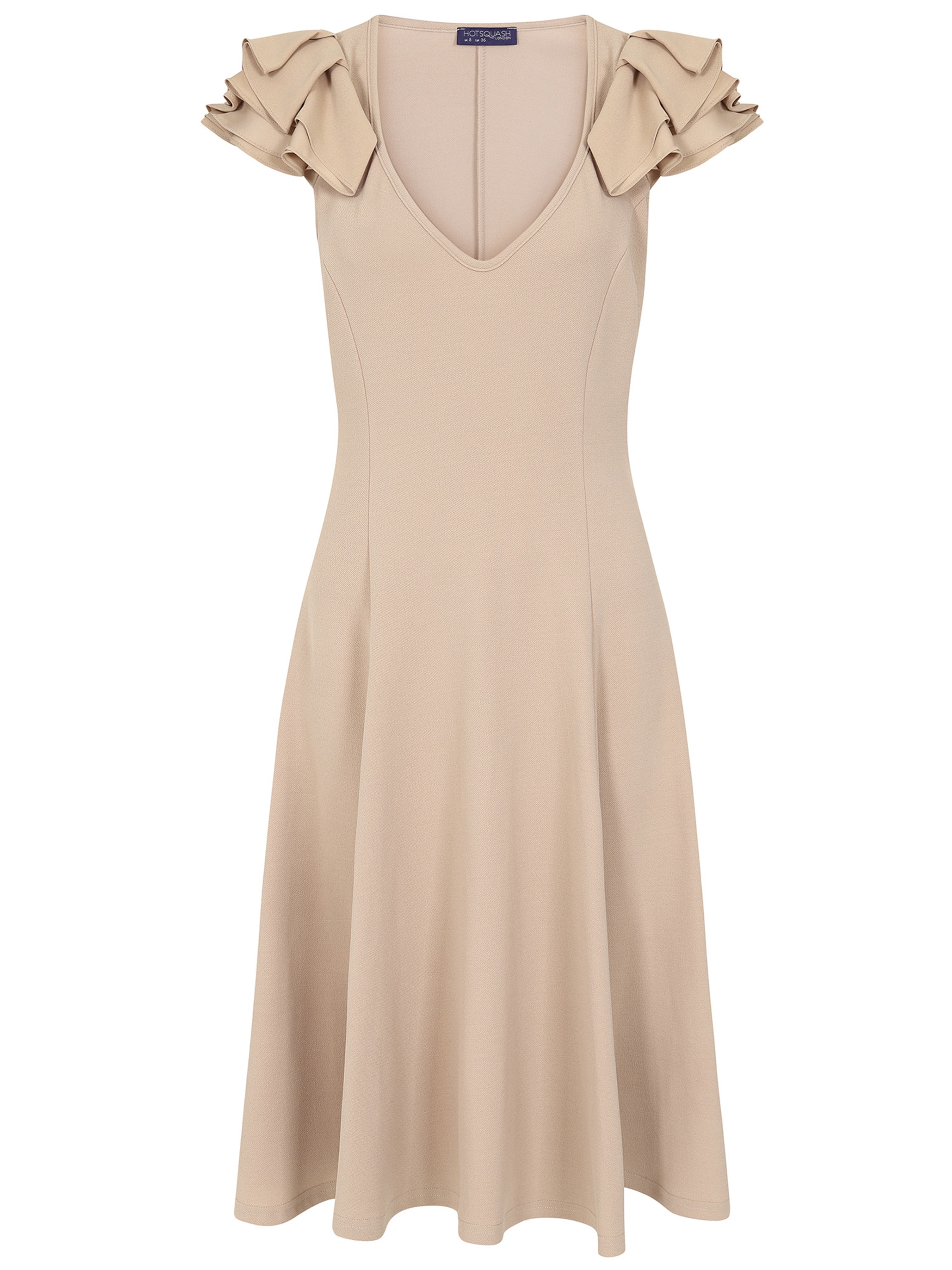 HotSquash Cocktailmekko värissä beige: etupuoli
