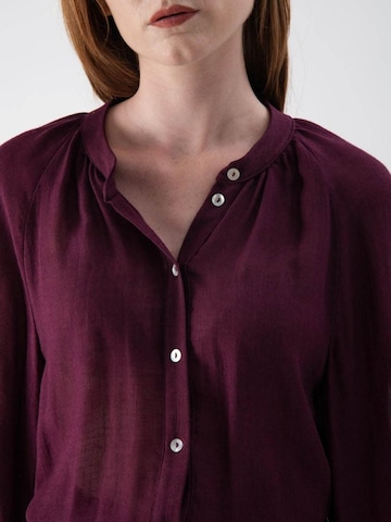 MND Bluse 'Mandarin collar'‌‌‌‌‌‌‌ in Rot