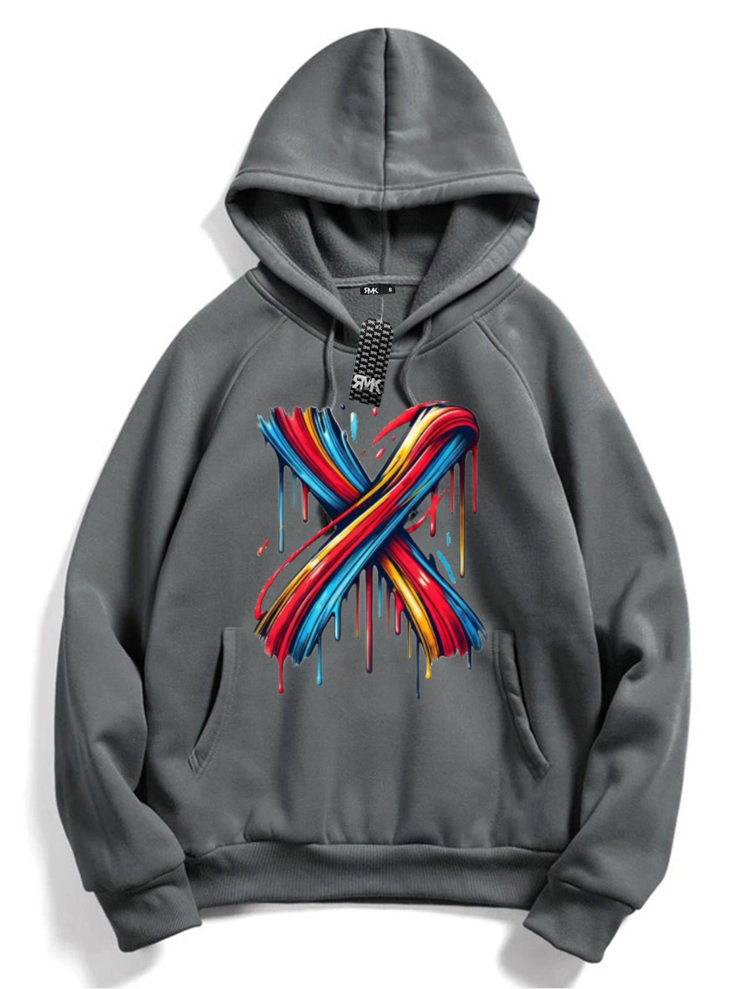 RMK Sweatshirt 'X'‌‌‌‌‌‌‌‌‌ in Grau: Vorderseite