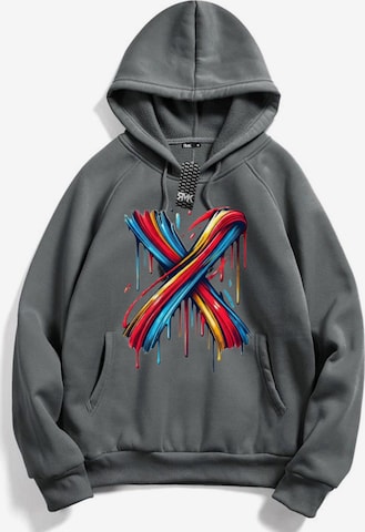 RMK Sweatshirt 'X' in Grau: Vorderseite