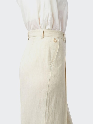 Flared Pantaloni con pieghe 'Marlene 7693' di W. Wegener in beige