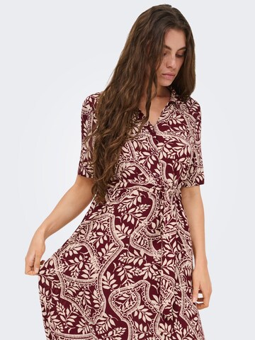 Robe-chemise 'JDYStarr' JDY en rouge