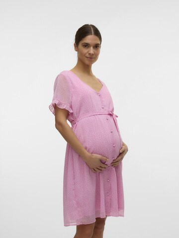 Vero Moda Maternity Letní šaty 'VMMCaro' – pink: přední strana