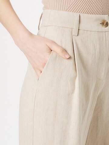 modström Loose fit Trousers 'Park' in Beige