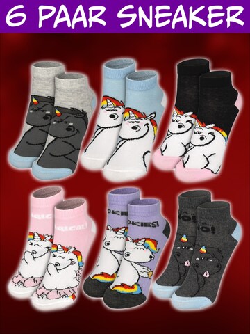 pummel & friends Socken 'Adventskalender Pummeleinhorn mit 12 Paar'‌‌‌‌‌ in Mischfarben