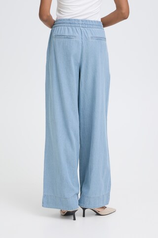 ICHI Wide Leg Jeans 'IHArcher' in Blau