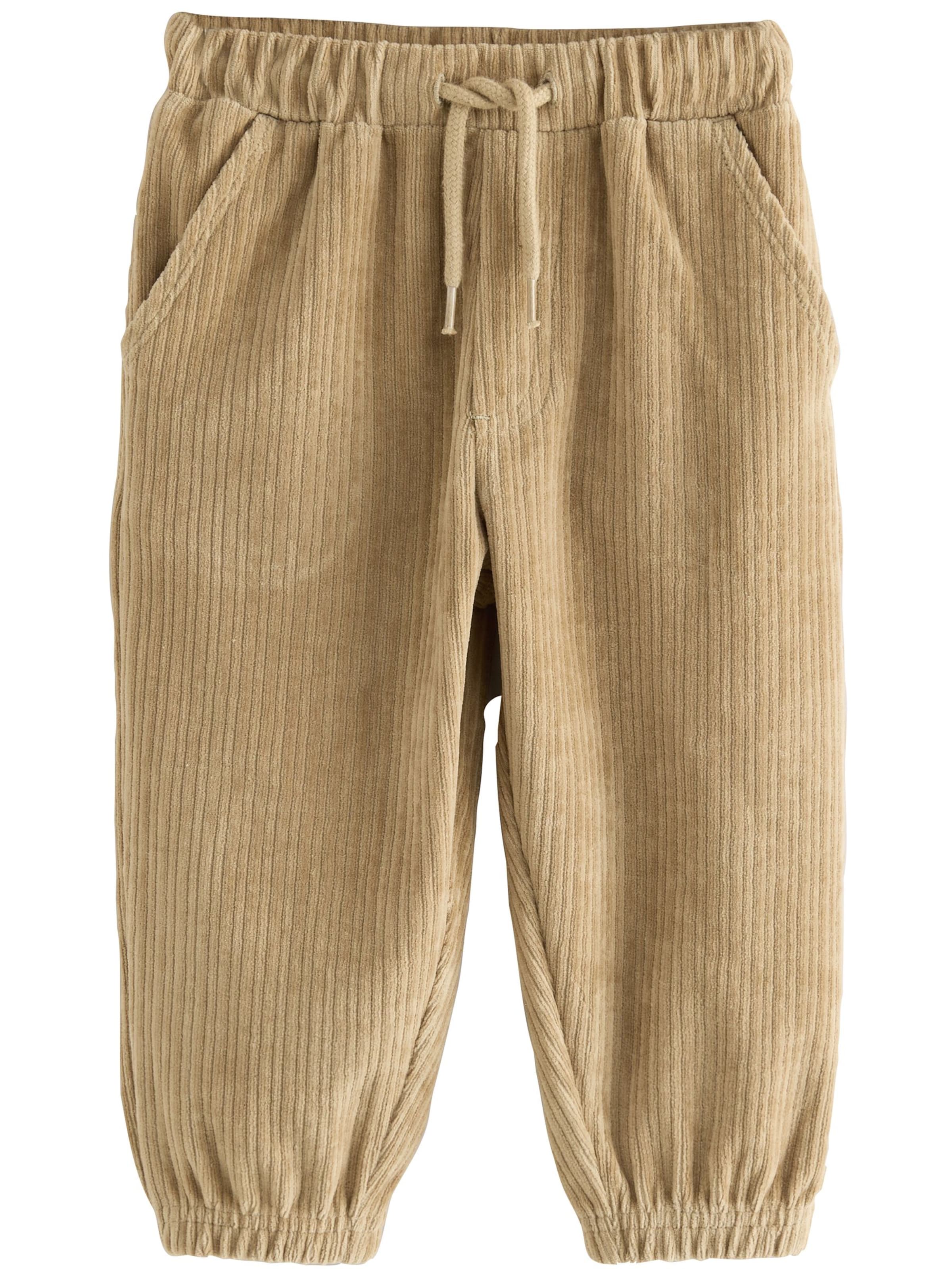 Next Tapered Trousers in Brown: front