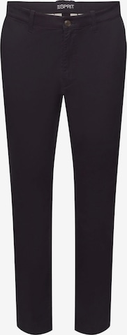 Coupe slim Pantalon chino ESPRIT en noir : devant