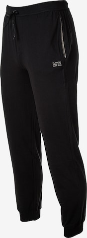 Effilé Pantalon de pyjama BOSS en noir