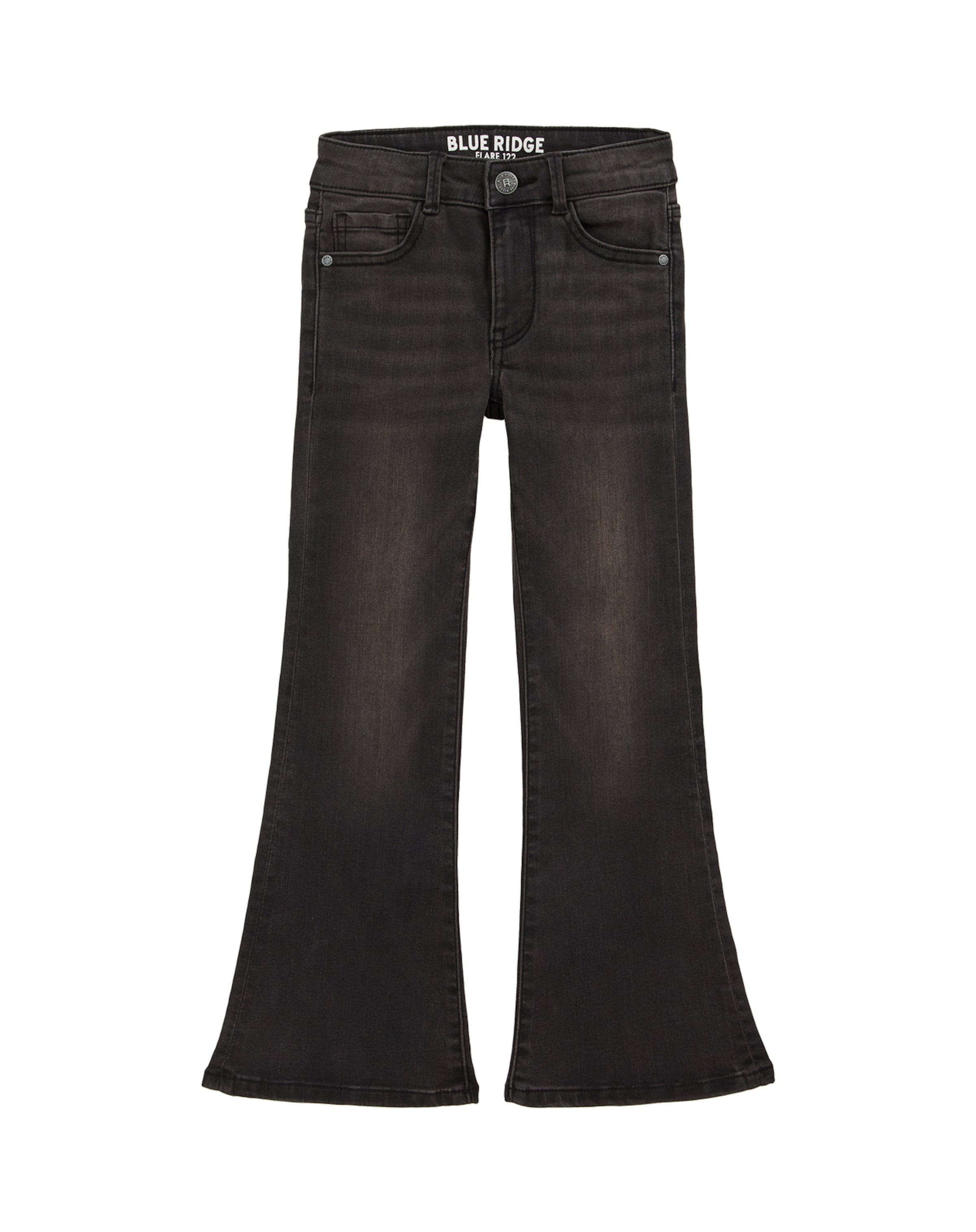 WE Fashion Разкроени Дънки в черно: отпред