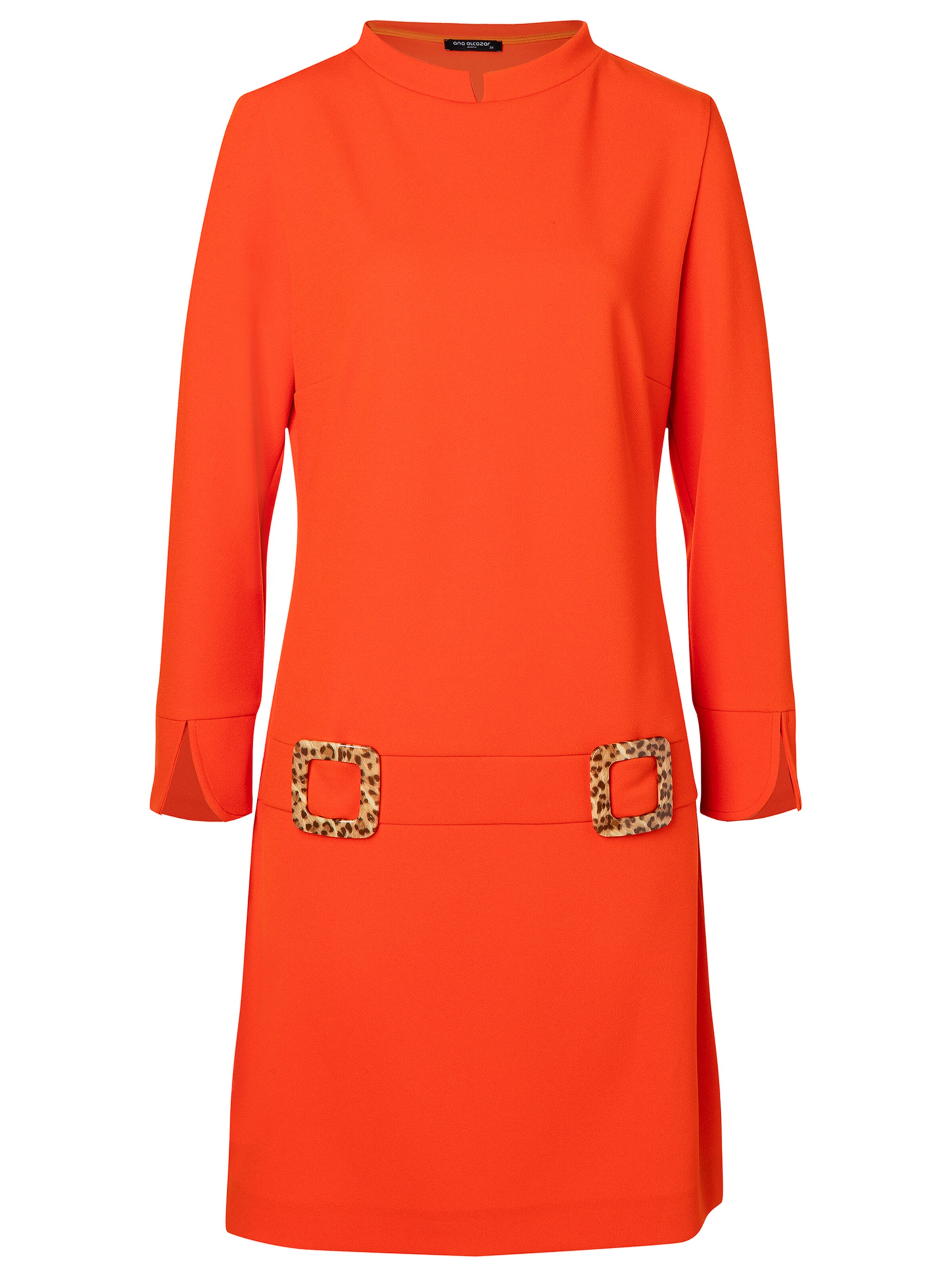 Ana Alcazar Dress ' Sidemy ' in Orange: front