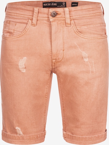 Jean ' Page ' INDICODE JEANS en beige : devant