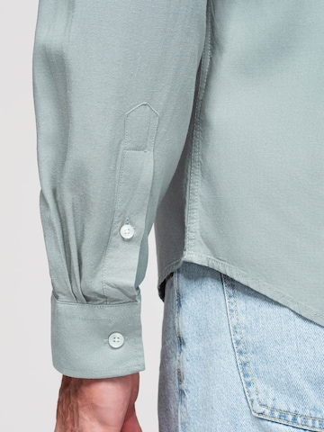 Coupe regular Chemise business Ombre en vert
