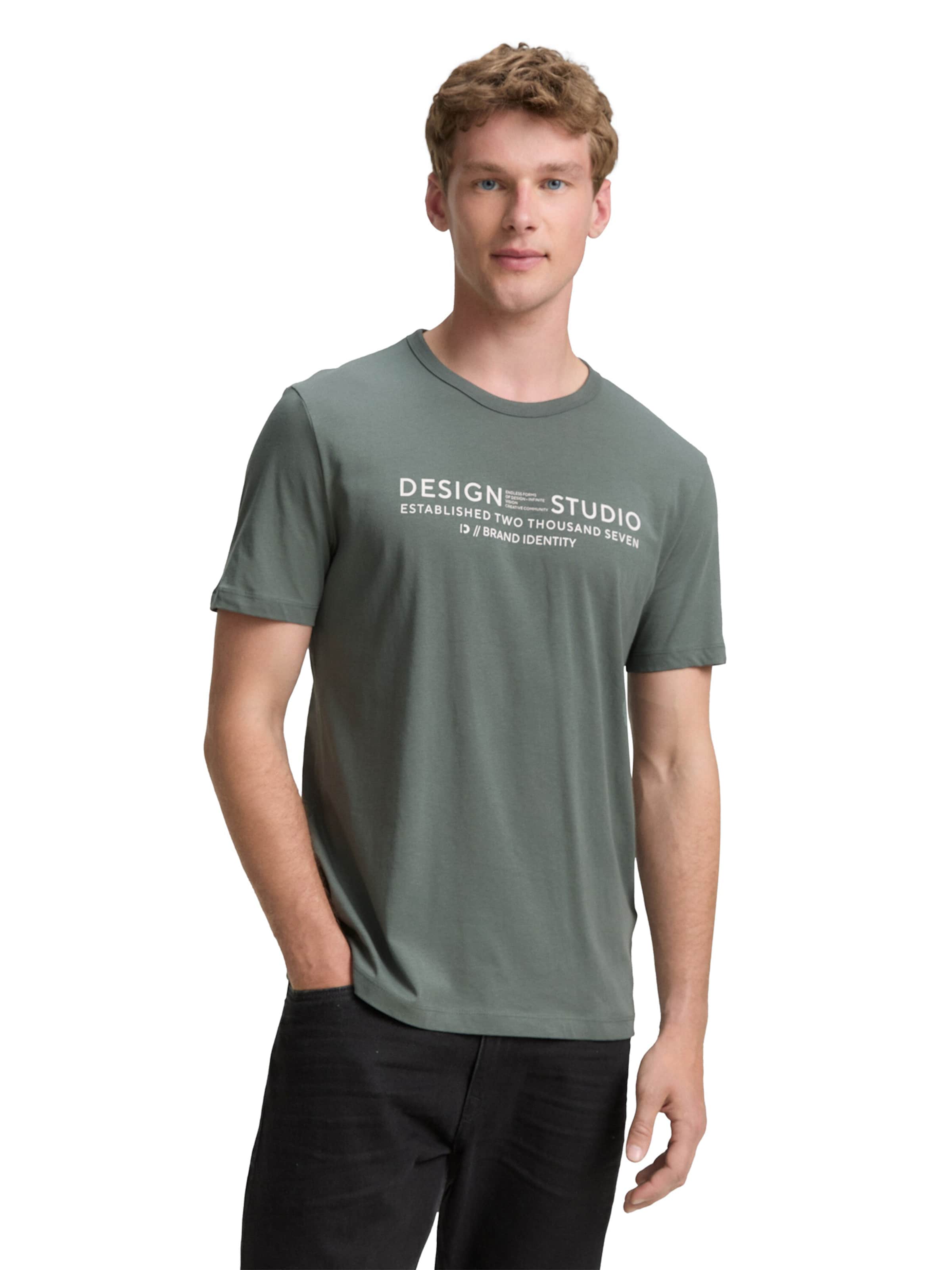 TOM TAILOR DENIM - Camiseta en verde: frente