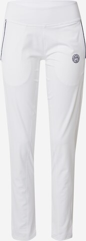 BIDI BADU Tapered Sportbroek in Wit: voorkant