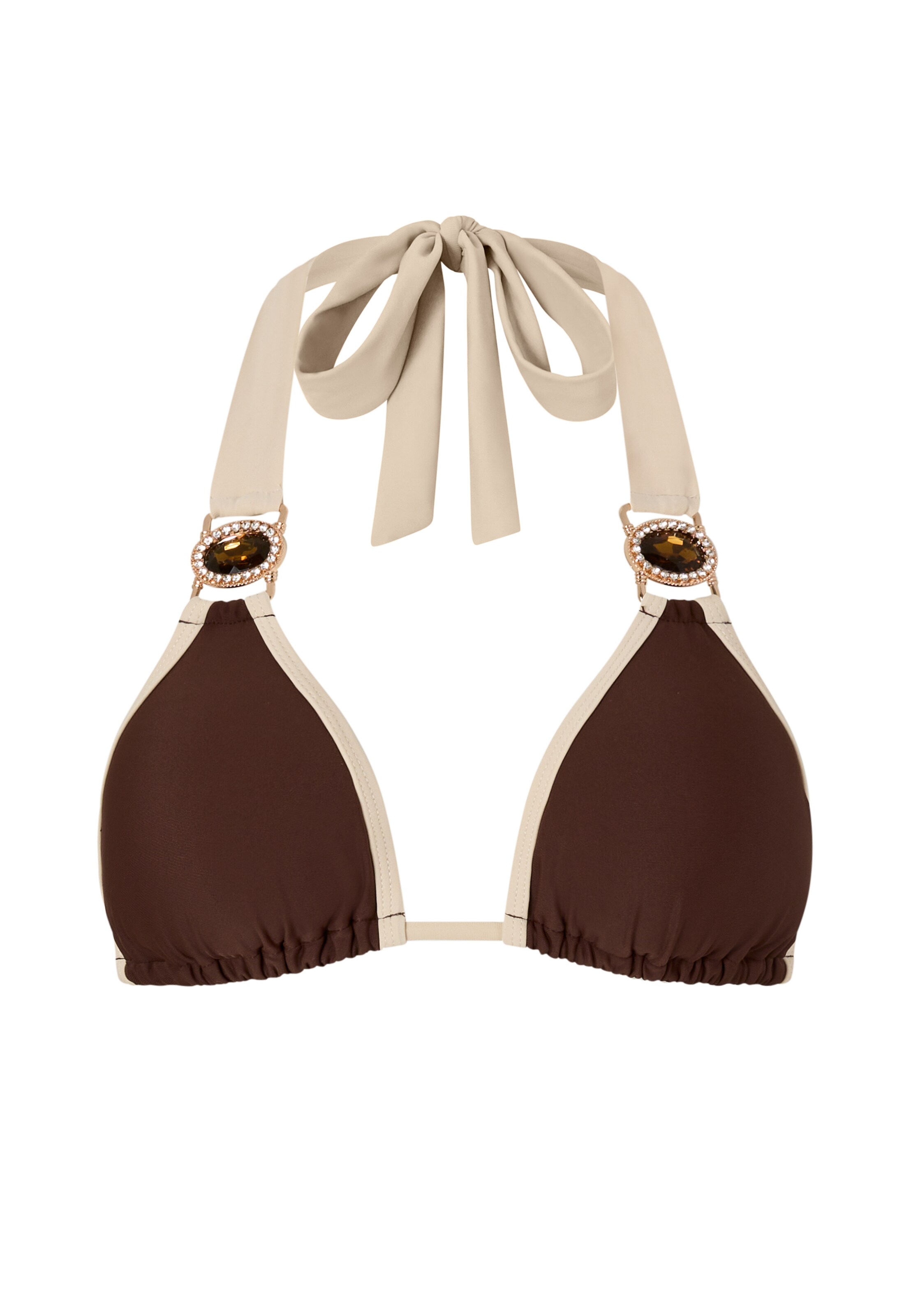 Moda Minx Bikinitop 'Amour' in de kleur Beige / Bruin, Productweergave
