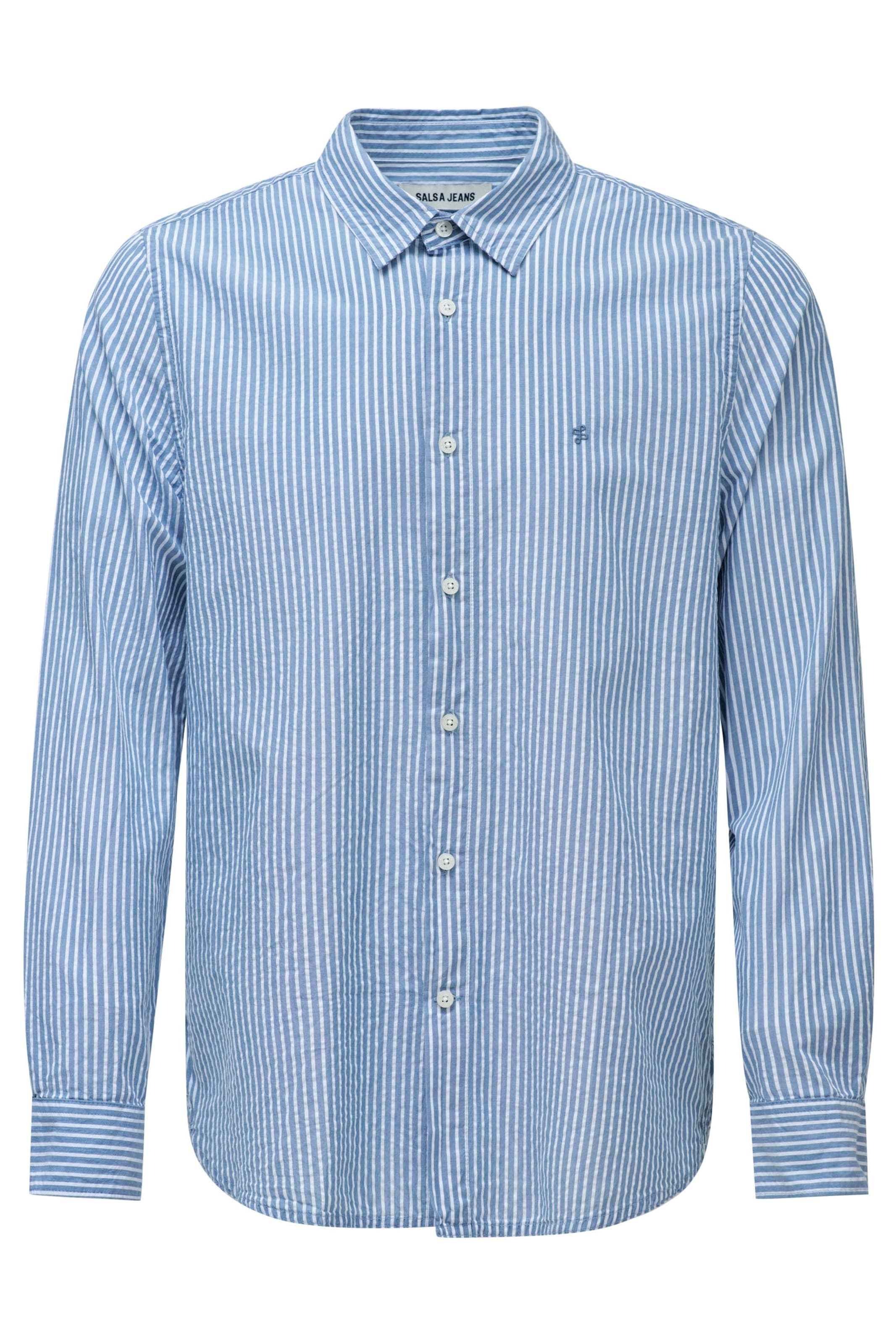 Chemise Salsa Jeans en bleu : devant