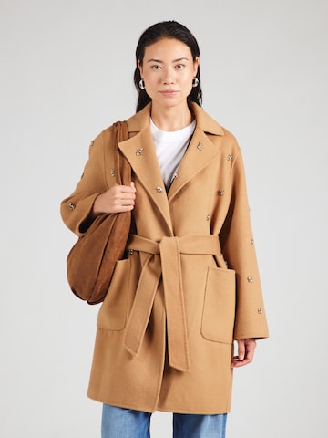 Manteau mi-saison Liu Jo en beige : devant