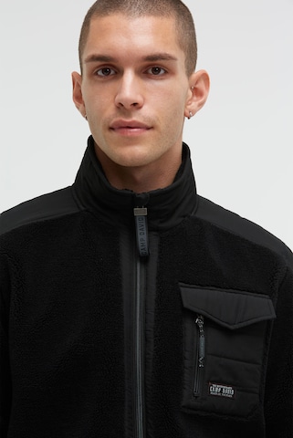CAMP DAVID Fleece Jacket in Black