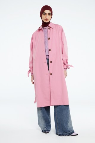 Fabienne Chapot Between-Seasons Coat 'Trine' in Pink