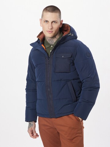 SCOTCH & SODA Winter Jacket in Blue: front