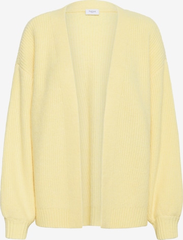SAINT TROPEZ Knit Cardigan 'OttolineSZ ' in Yellow: front