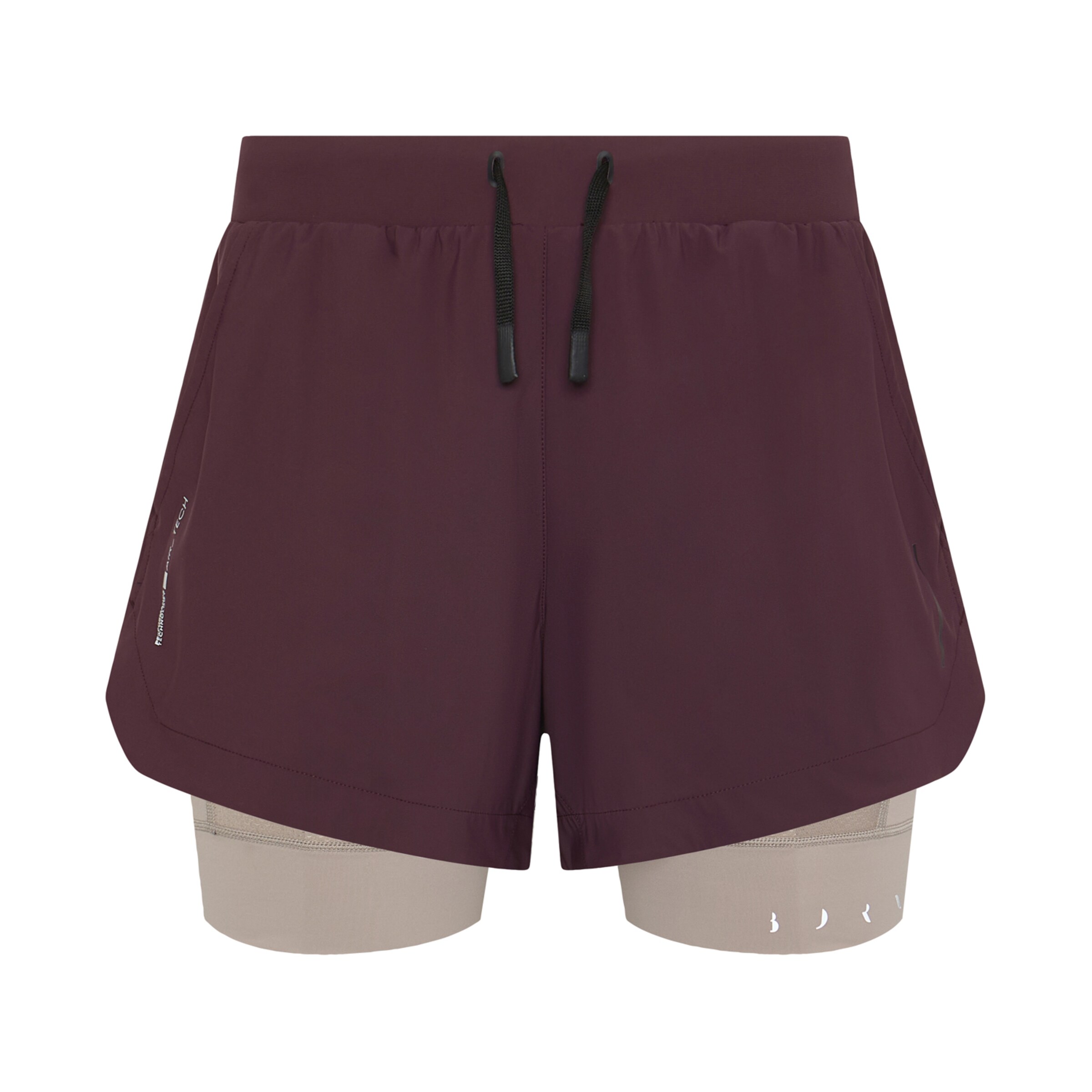 Born Living Yoga Regular Sports top ' Mashu ' in Red: front