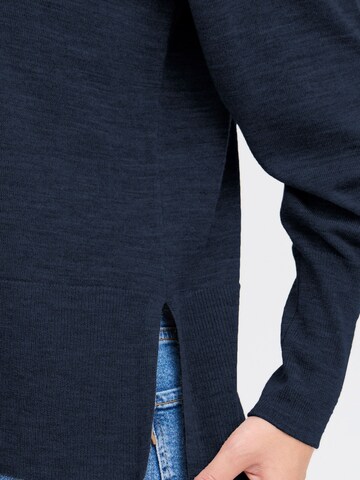 PULZ Jeans Trui ' PZSADIE Rollneck ' in Blauw