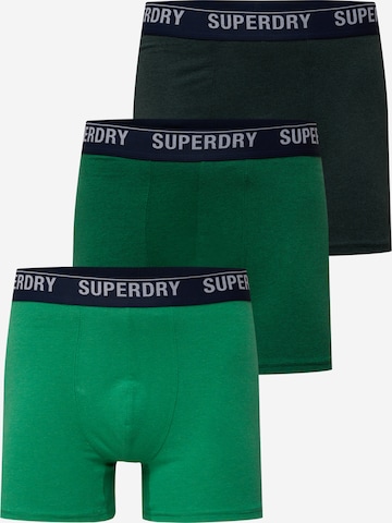 Boxers Superdry en vert : devant