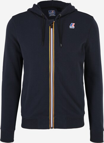 K-Way Zip-Up Hoodie 'ARNEL' in Blue: front