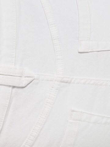 Bershka Regular Jeans in Weiß
