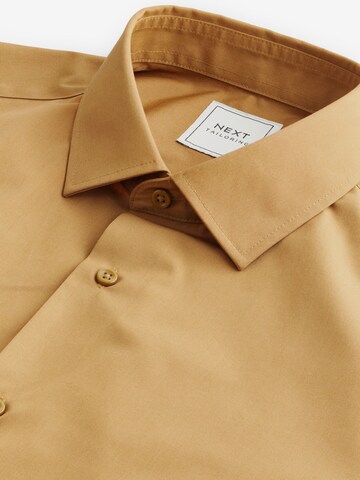Coupe slim Chemise Next en jaune
