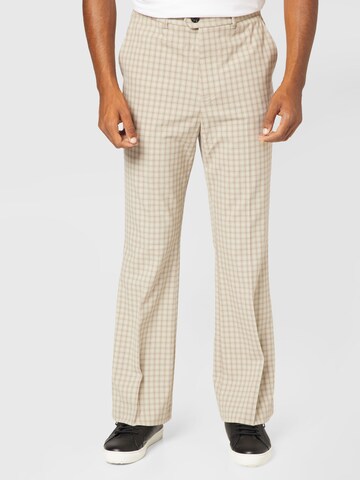 WEEKDAY Flared Hose 'Franklin' in Beige: Vorderseite