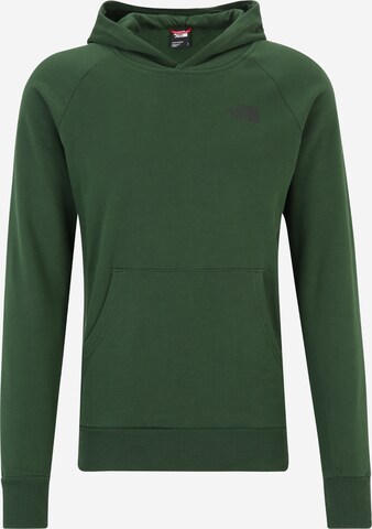 THE NORTH FACE Sweatshirt 'RED BOX' in Groen: voorkant