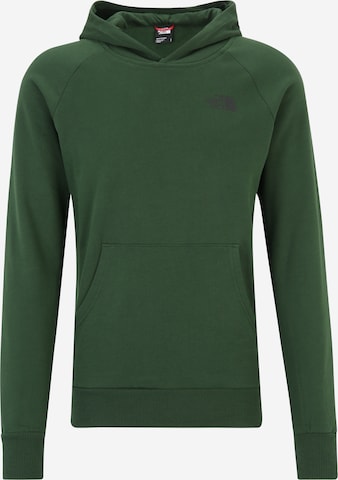 THE NORTH FACE Sweatshirt 'RED BOX' i grön: framsida