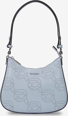 Karl Lagerfeld - Bolso de hombro en azul: frente