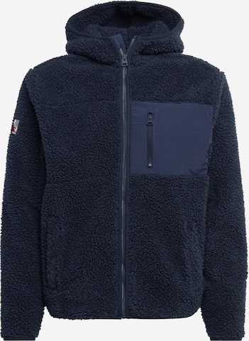 Coupe regular Veste de survêtement Superdry en bleu : devant