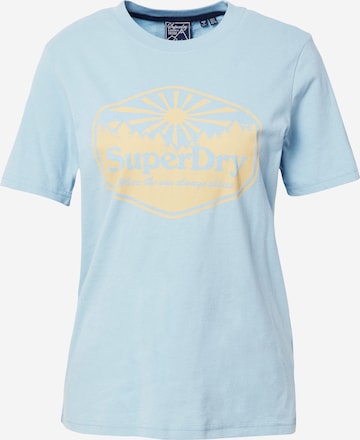 Superdry T-Shirt in Blau: predná strana