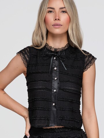 Camicia da donna di Ombre in nero