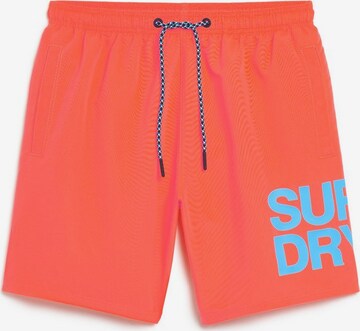 Superdry Zwemshorts in Blauw: voorkant