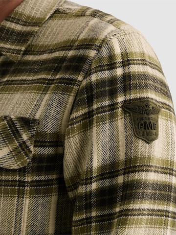 Regular fit Camicia 'Overshirt with lumberjack check pattern' di PME Legend in verde
