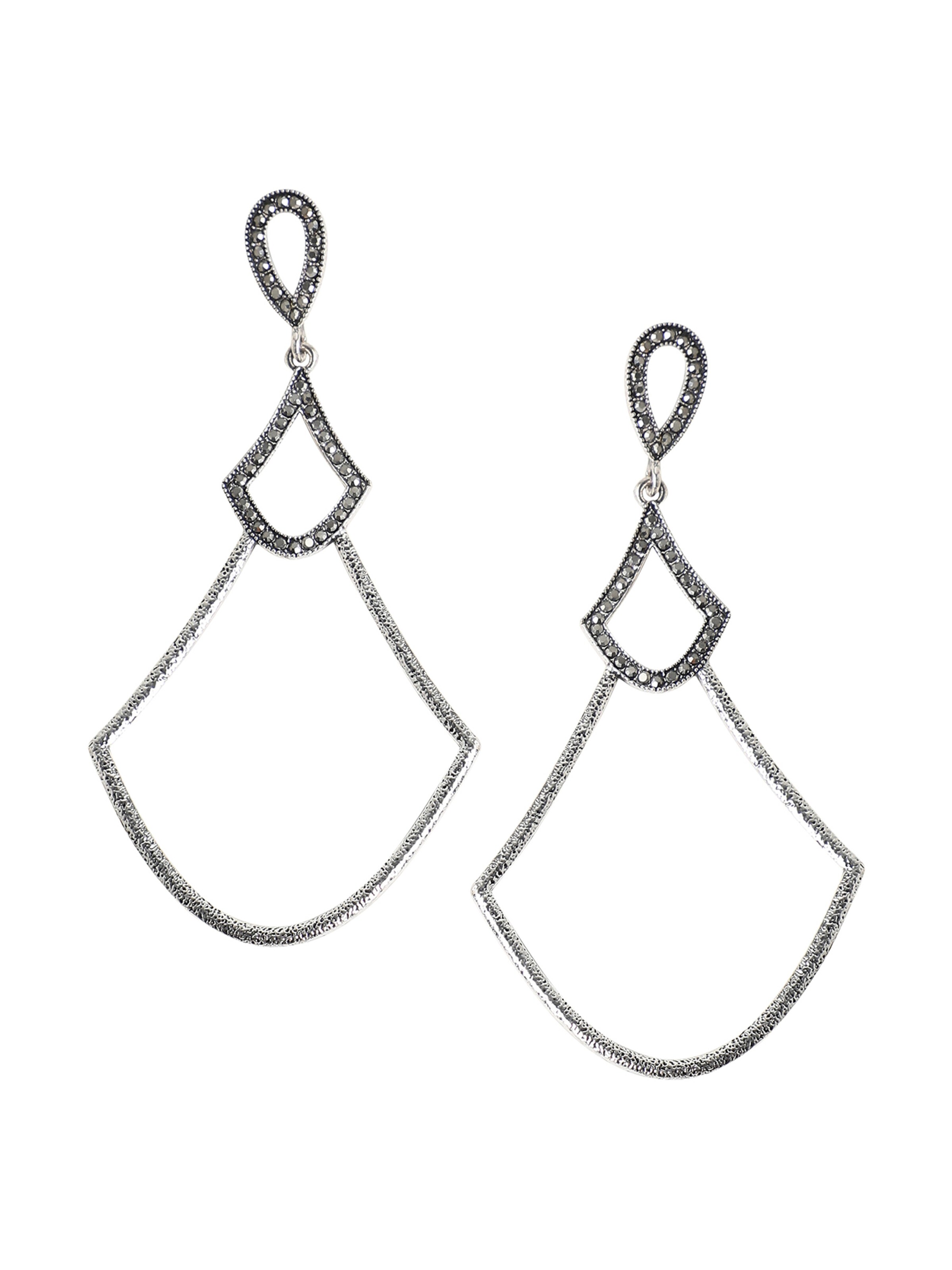 SOHI - Brincos ' Laverne ' em prata: frente