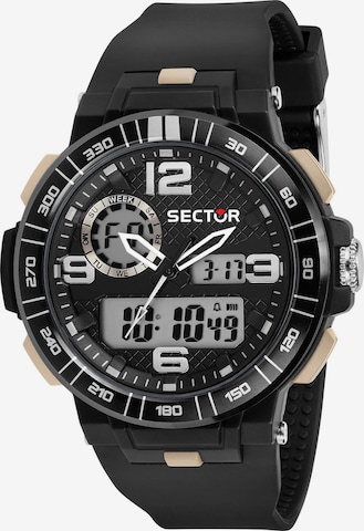 SECTOR Digital Watch in Black: front