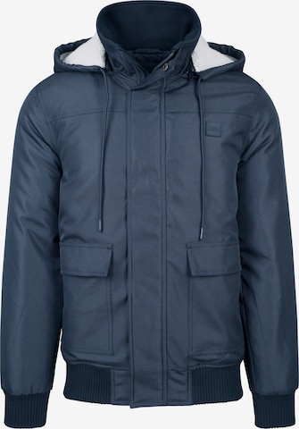 Urban Classics Between-season jacket in Blue: front