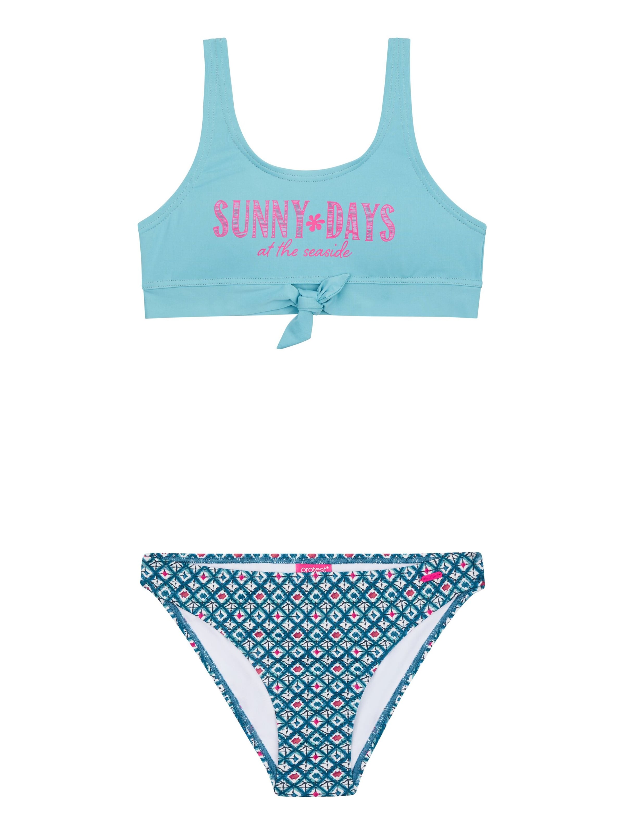 PROTEST Bustier Bikini 'PRTNAOMO JR'‌‌‌‌‌‌‌‌‌‌ in Blau: Vorderseite
